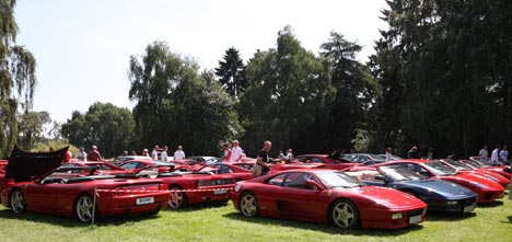 Der var mange der nød synet af de mange Ferrari'er.